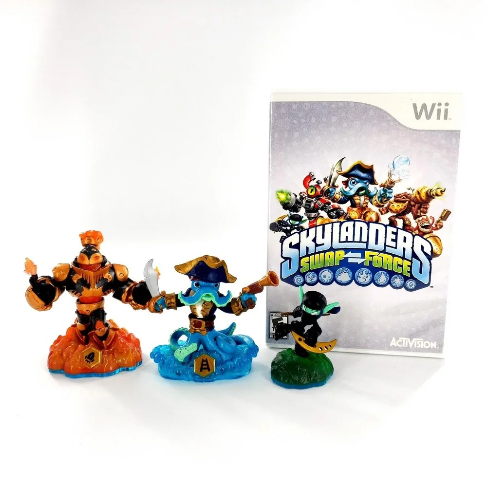 Skylanders Swap Force (Nintendo Wii, 2013) w/ 3 Character Figures Tested & Works